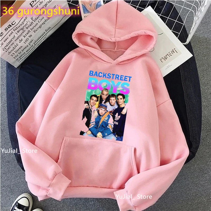 Watercolor Backstreet Boys Graphic Print Cap Hoodies Music Lover Fashion Sweatshirt Femme Long-Sleeved Coat Streetwear