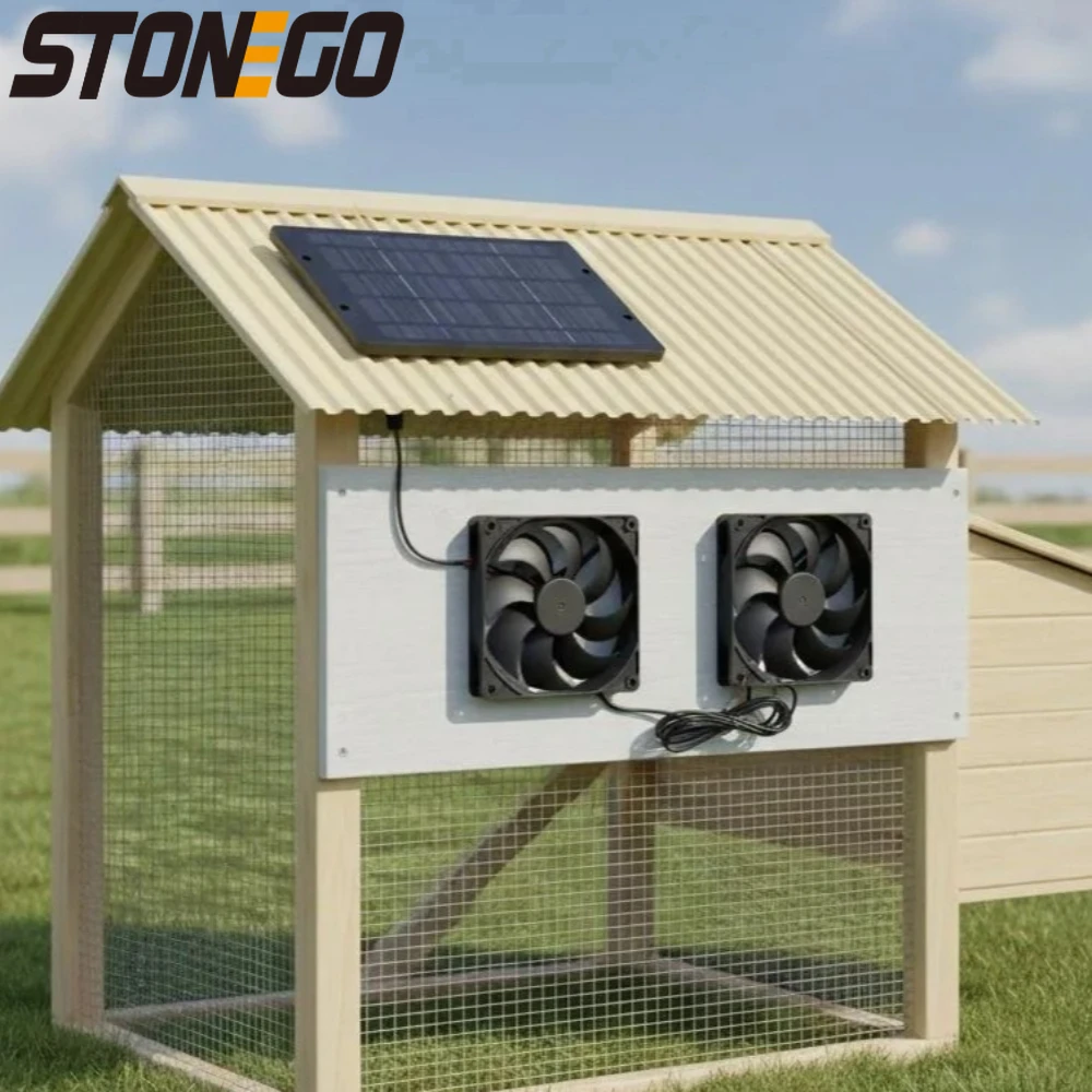 Solar Exhaust Fan 10W 12V Solar Powered Ventilator for RV Roof and Home Ventilation System Air Extractor