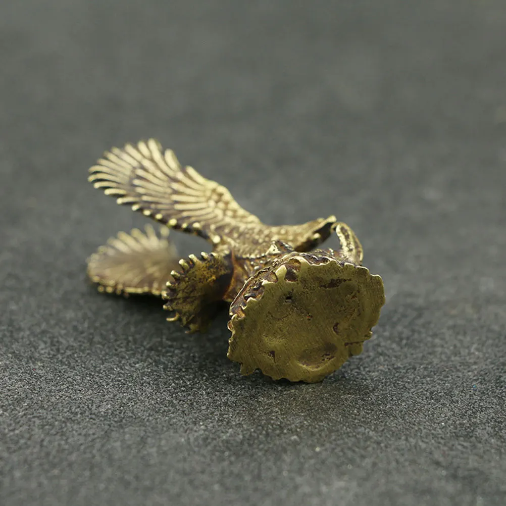 

Brass Eagle Miniature Realistic Desktop Figurine Home Office Decor Living Room Cabinet Desktop Art Decor Art Craft