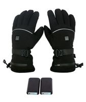 Custom waterproof warm winter rechargeable battery heated gloves Touch screen Other sports racing electric heated ski gloves