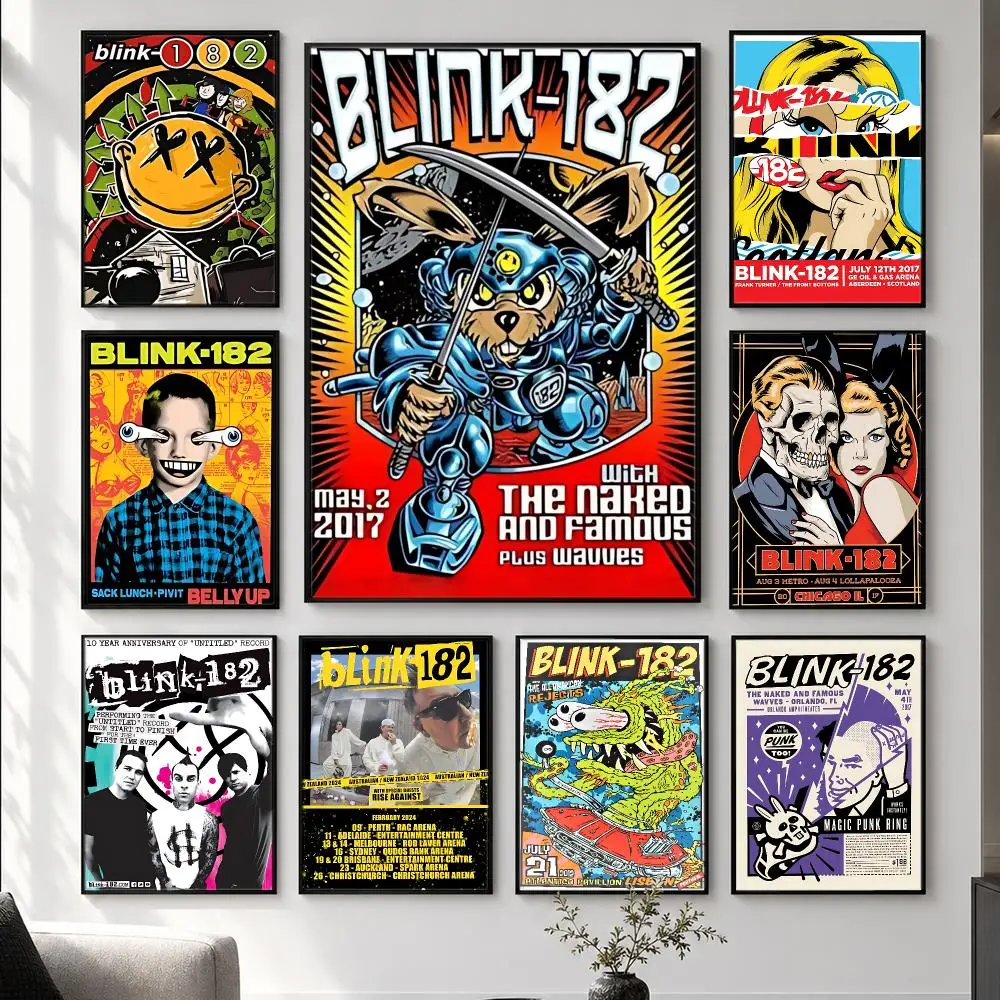 band Blink 182 Poster  HD Poster Simple Home Decoration Suitable for Living Room Bedroom Corridor Gift Giving