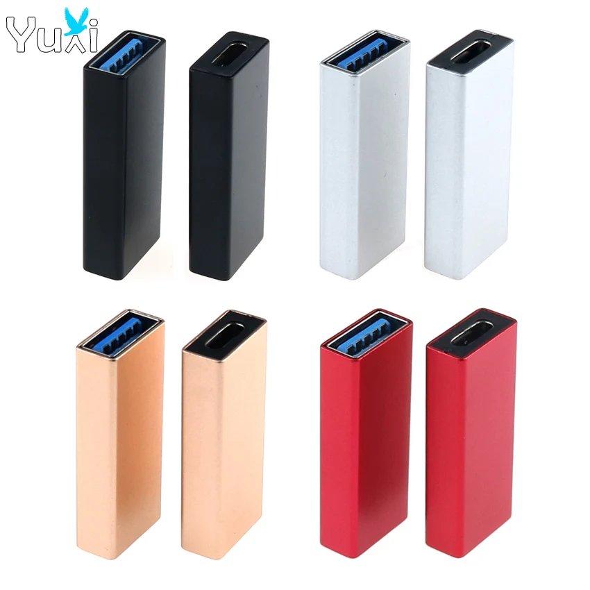 YuXi 1pc ad alta velocità USB 3.1 tipo C femmina A USB 3.0 A adattatore femmina convertitore USB C connettore di trasmissione Aata da 5gbps