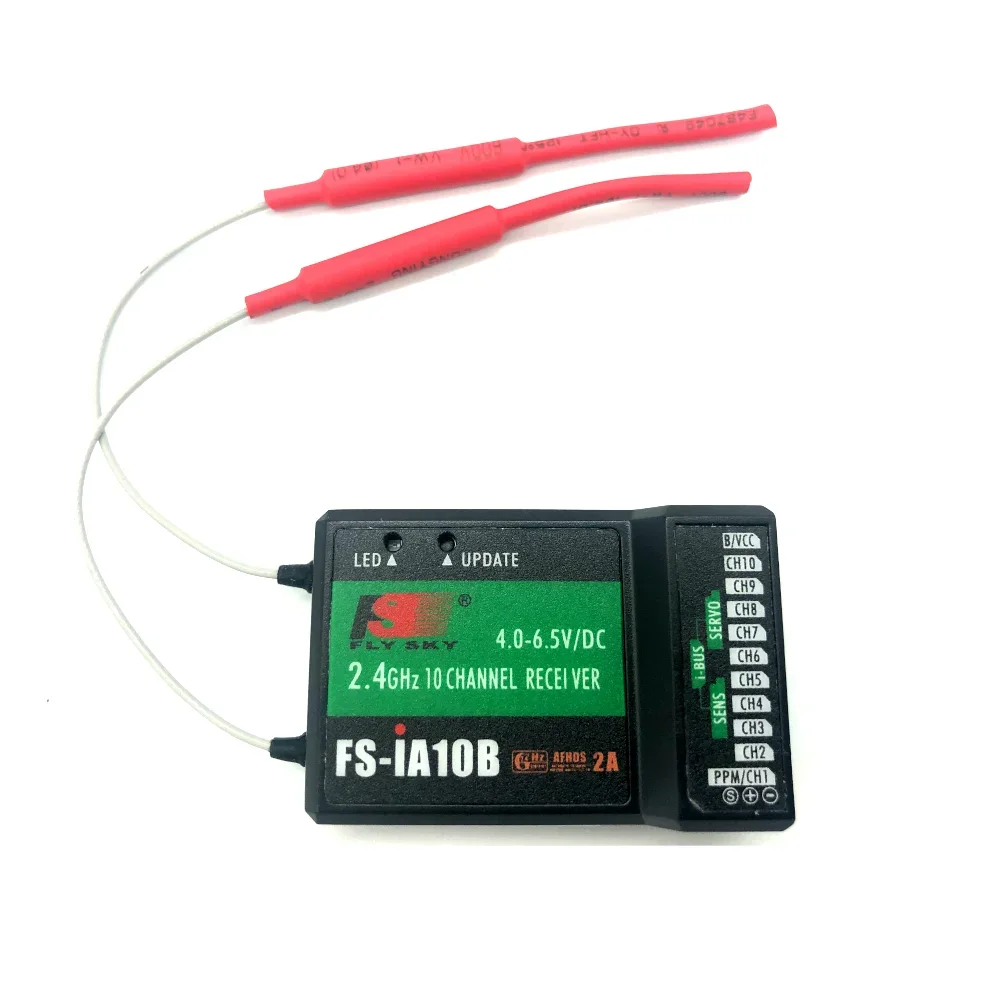 Flysky 2.4G 10CH FS-iA10B 10 Channels Receiver FS IA10B for Transmitter FS-I10 FS-I6S FPV RC Helicopter Quadcopter Aircraft