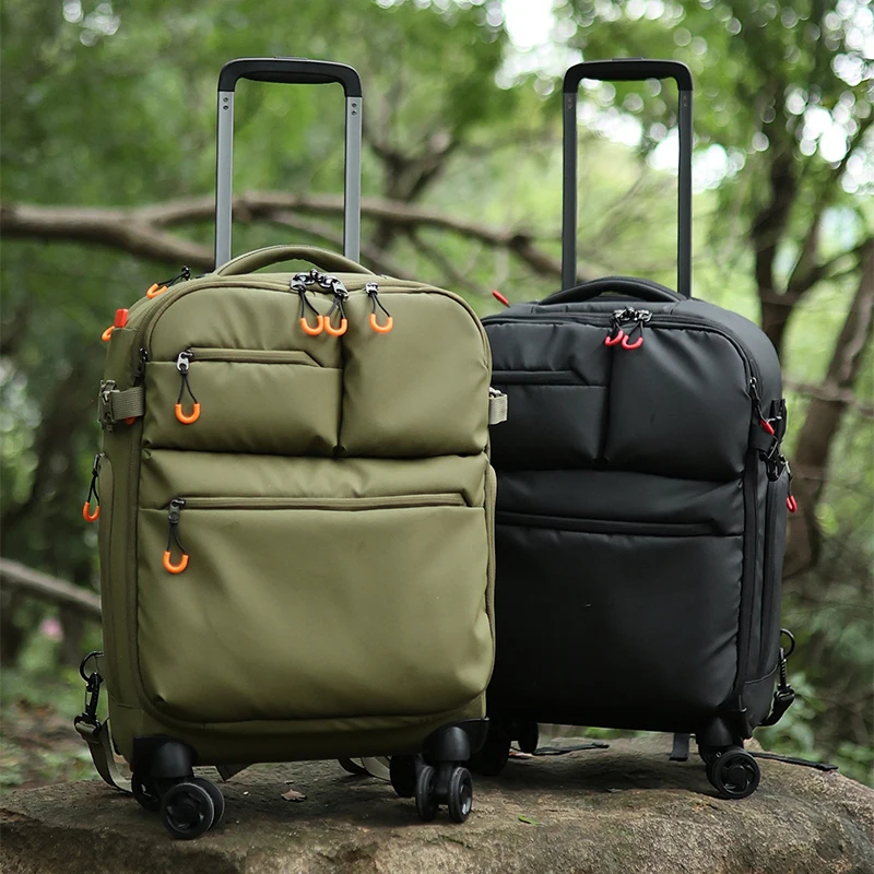 KLQDZMS Men's Suitcase 18-inch Ultra-light Boarding Box Oxford Waterproof Trolley Case Universal Wheel Rolling Cabin Luggage