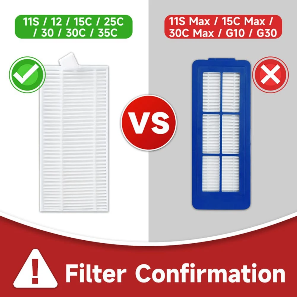 Replacement Parts for Eufy Robovac 11S, 12, 15T, 15C, 25C, 30, 30C, 35C Slim Carpet Robotic Vacuum