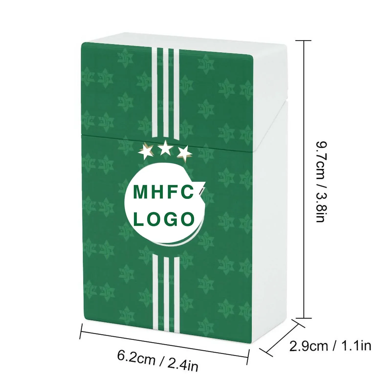 Israel f.c mhfc champion ultra dünne modische zigaretten schachtel, ultra dünne plastik box, zigaretten zubehör