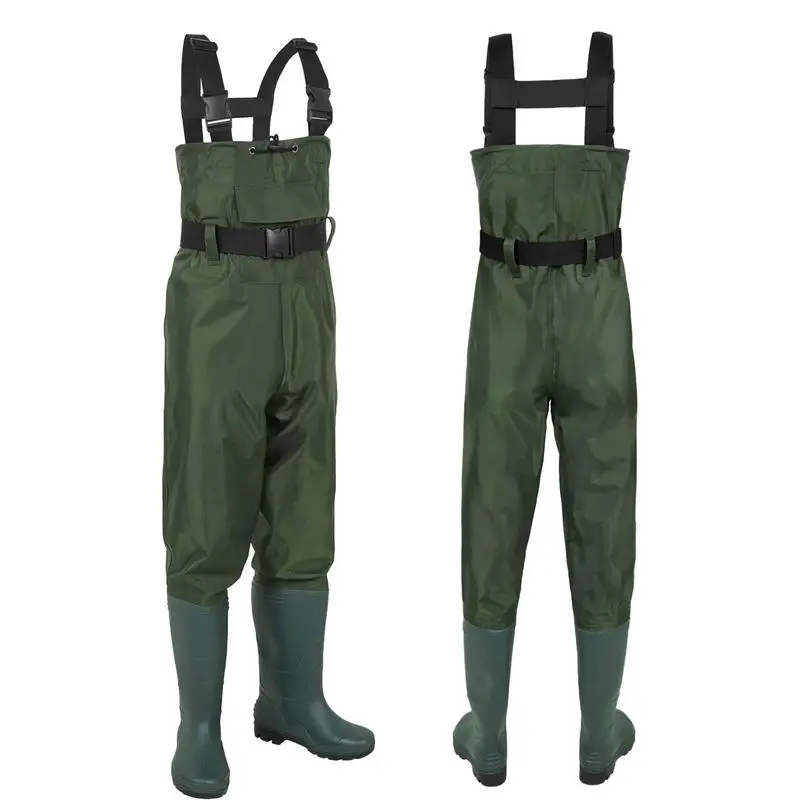 Waterproof Fishing Jumpsuit Nylon One-piece Trousers Fishing Waders Hunting Suit With Boots Fly Fishing Clothes Overalls