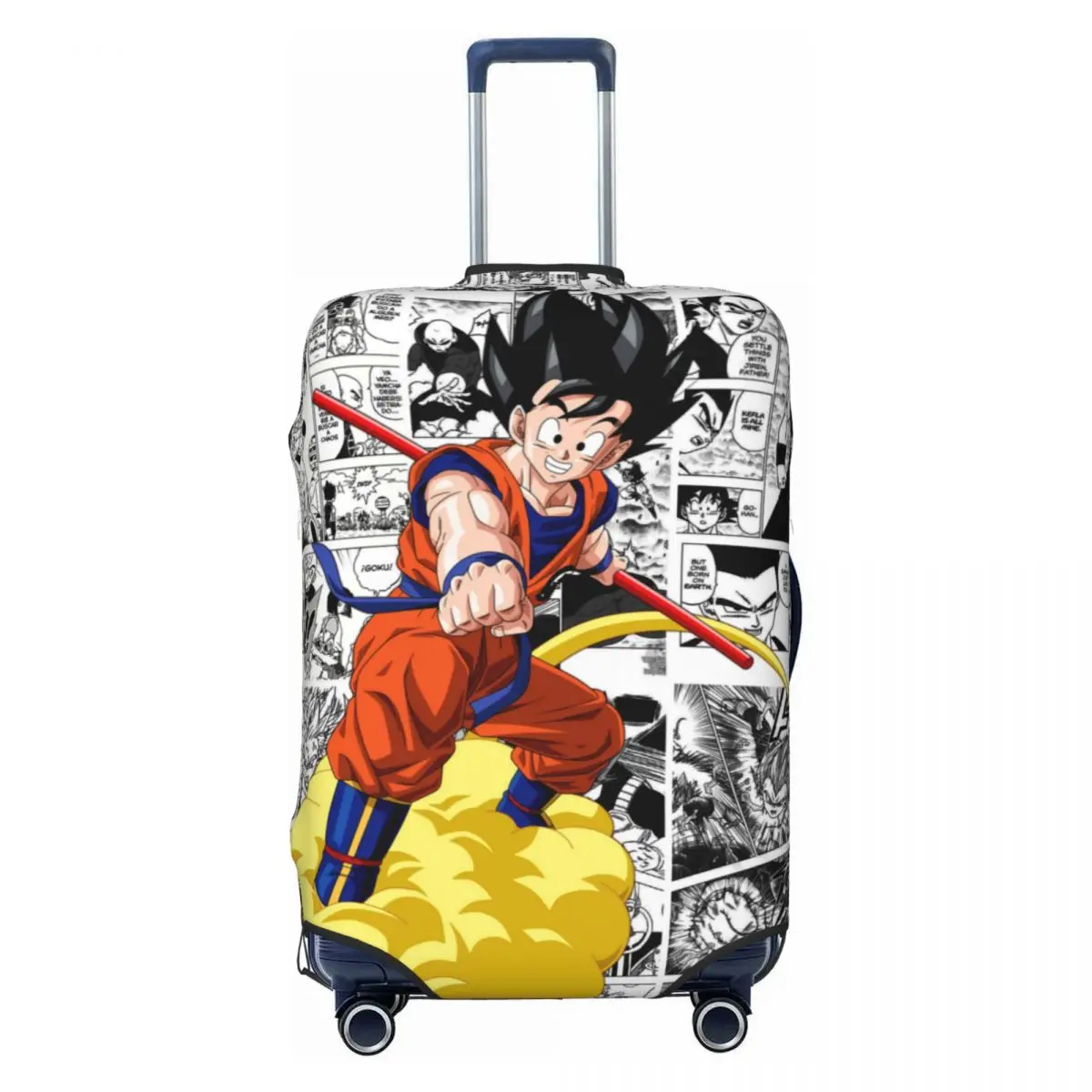 

Custom DBZ Dragons Ball Goku Japanese Anime Luggage Cover Fashion Suitcase Protector Covers Suit For 18-32 inch