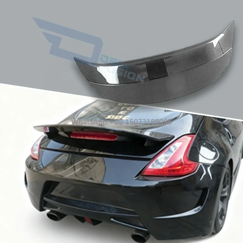 

High Quality Car Parts For Nissan 09-20 370Z Fairlady Z34 CS Style TypeN Carbon Fiber Rear Trunk Spoiler