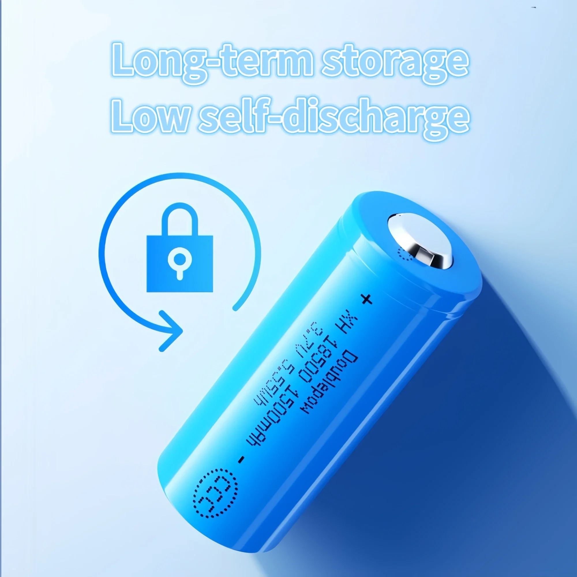 18500 wiederaufladbare Lithium-Batterie, 3,7 V, 1500 mAh, Ladegerät für Taschenlampe, Radio, Rasierer, Entsafter, Lautsprecher, elektrische Mückenklatsche