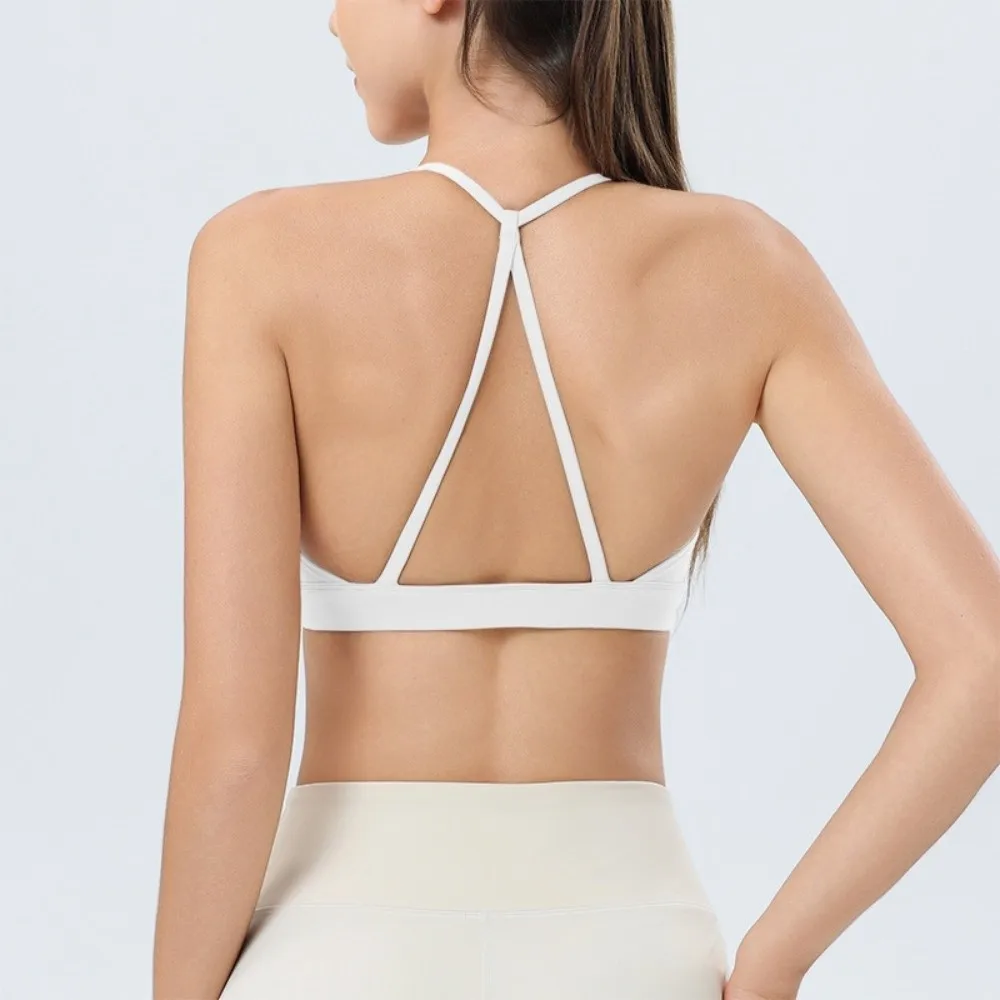 

Спортивный бюстгальтер с красивой спиной, противоударное, противопровисающее, нижнее белье для йоги, дышащий, удобный тренировочный, фитнес-бюстгальтер для бега
