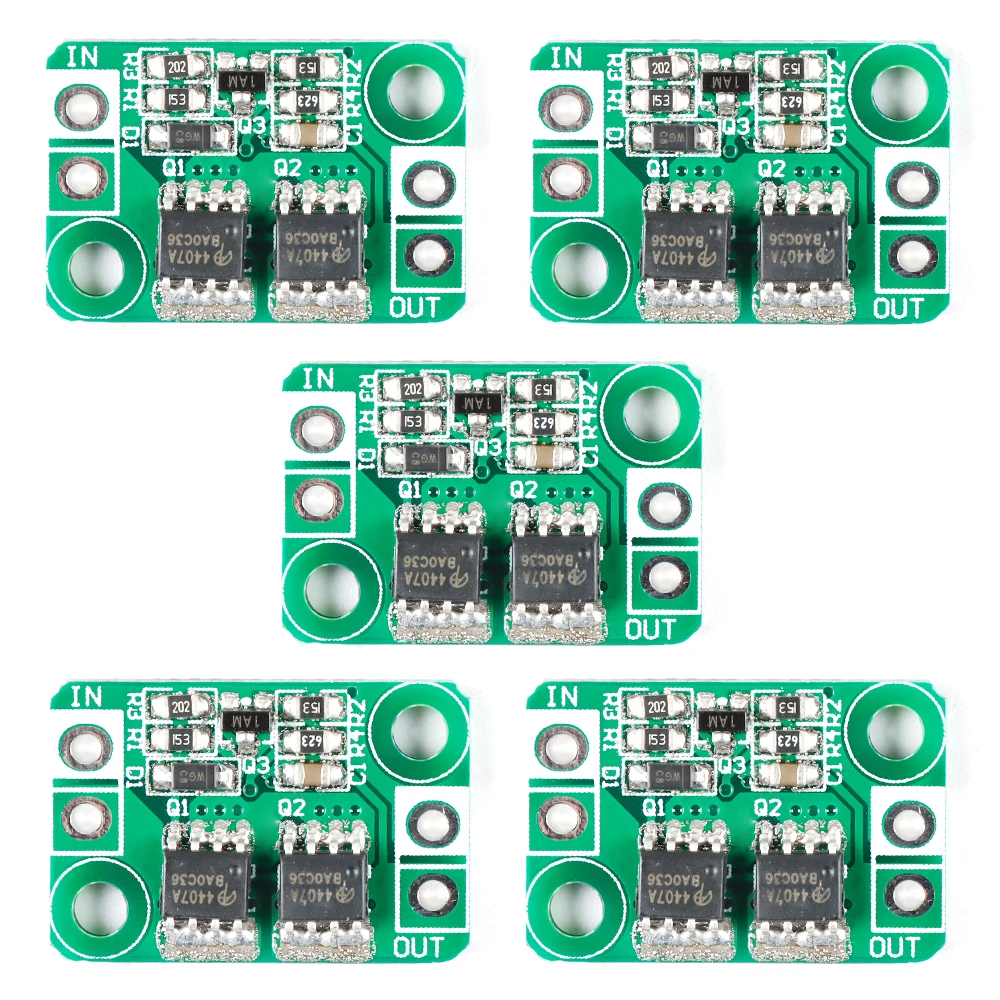 

5Pcs DC 3-30V 4A Ideal Diode Module Battery Charger Anti Reverse Connection Power Protection Board Battery Protection Module