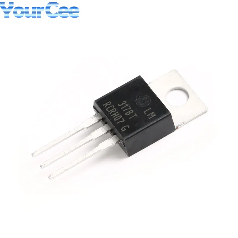 5Pcs/1Pc LM317BTG LM317 Chip Regulator Adjustable +1.2 37V 1.5A TO-220 IC Integrated Circuit