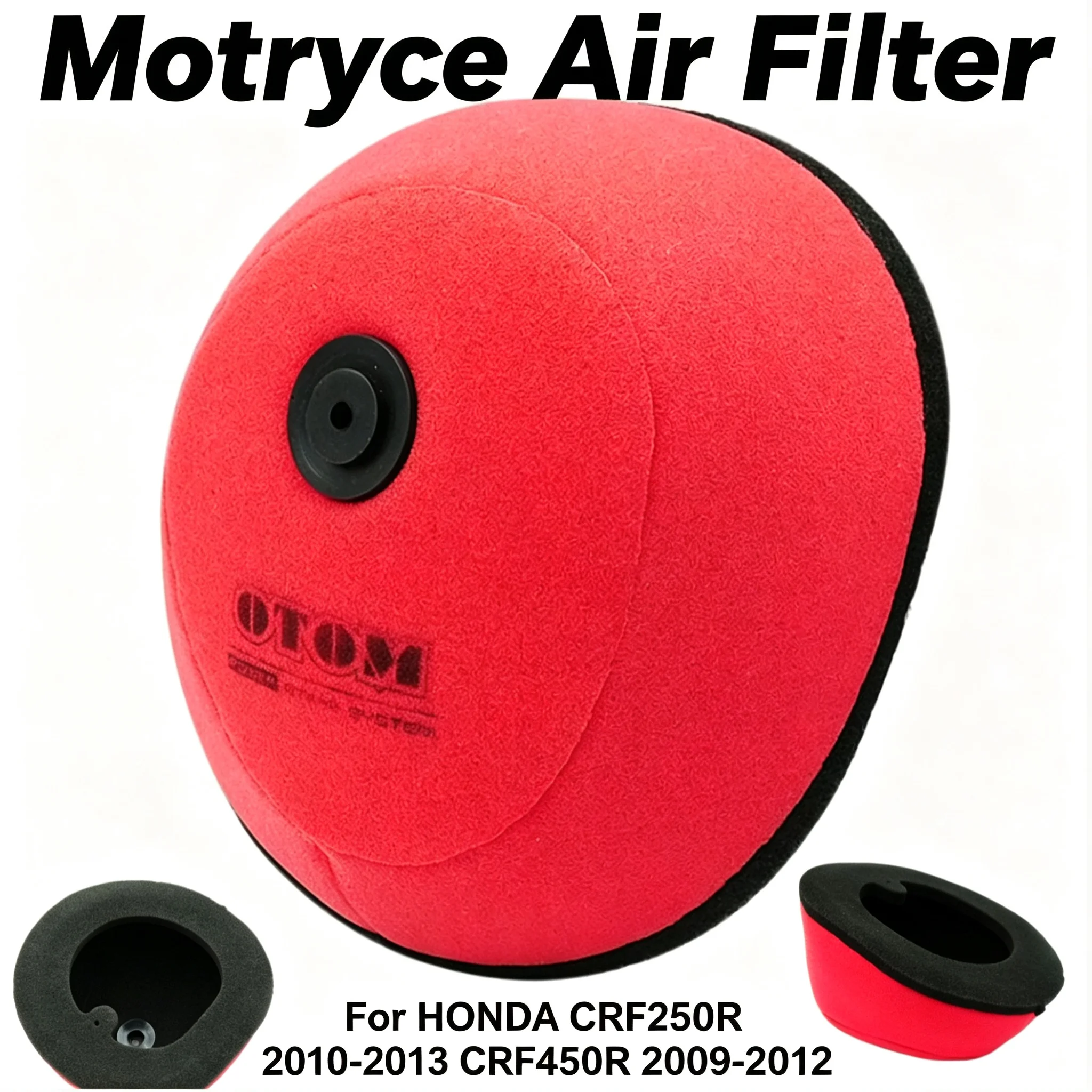 Motryce Foam Air Filter For HONDA CRF250R 2010‑2013 CRF450R 2009‑2012 Washable High Flow Motocross Dirt Bike Sponge Air Cleaner