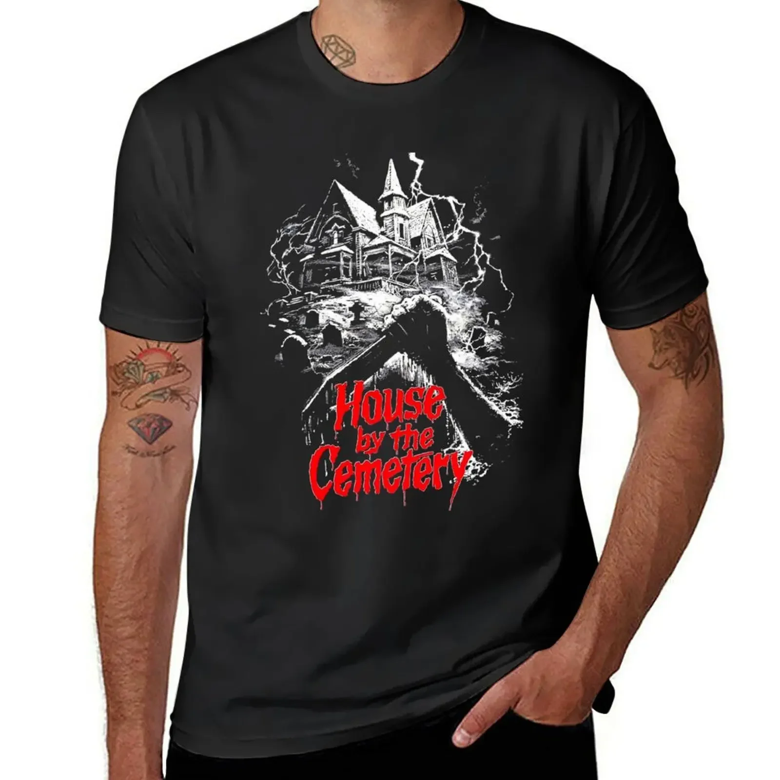 

House by the Cemetery (Transparent) T-Shirt funny gifts graphic t shirt vintage cute tops mens workout shirts