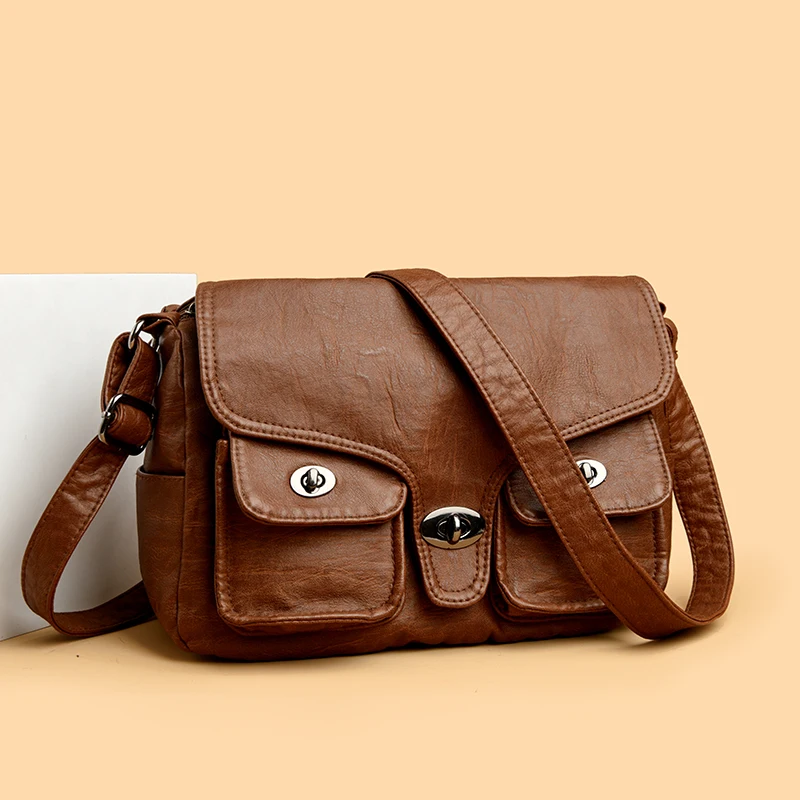 

Luxury Leather Handbag Women Bags Designer Crossbody Large Capacity Female Shoulder Bag Fashion Brand Ladies Messenger Bags 2025