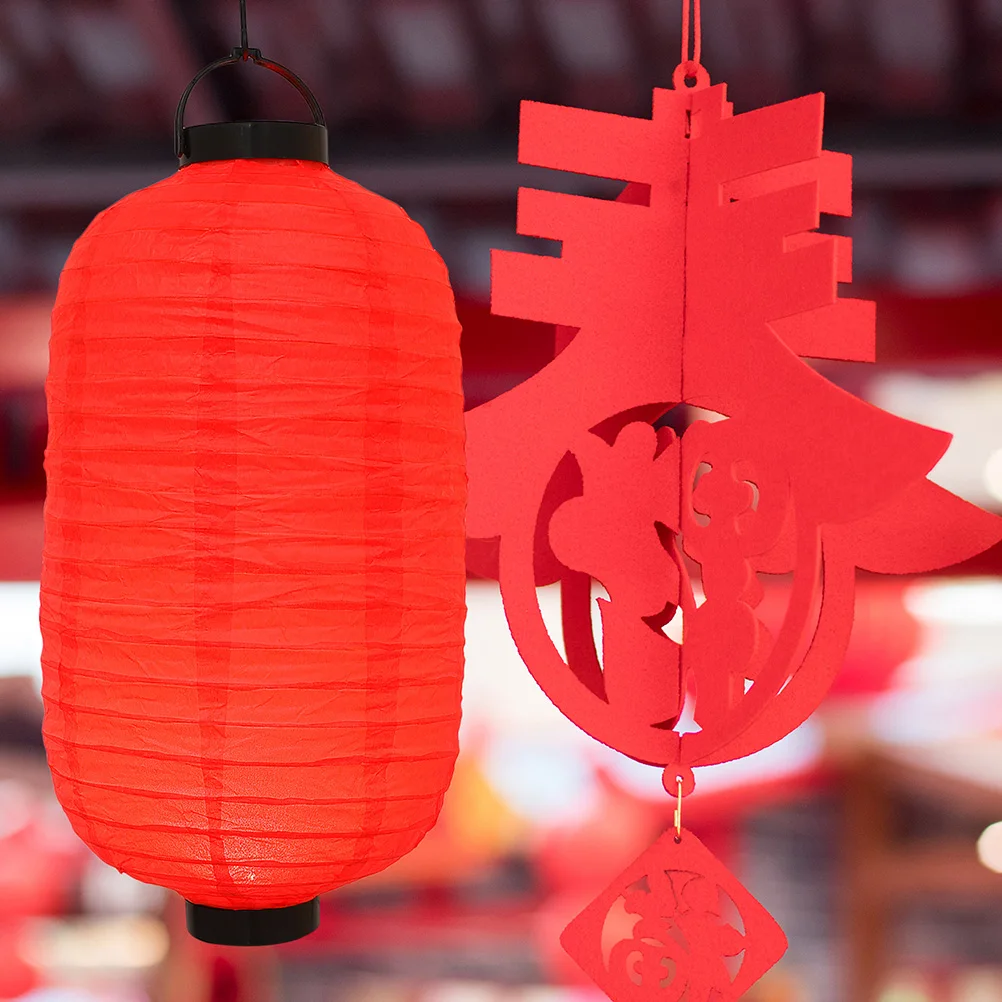 

2Pcs LED Paper Lanterns Traditional Japanese Party Decorations Reusable SolarLights for Restaurant Mall Enhance Atmosphere