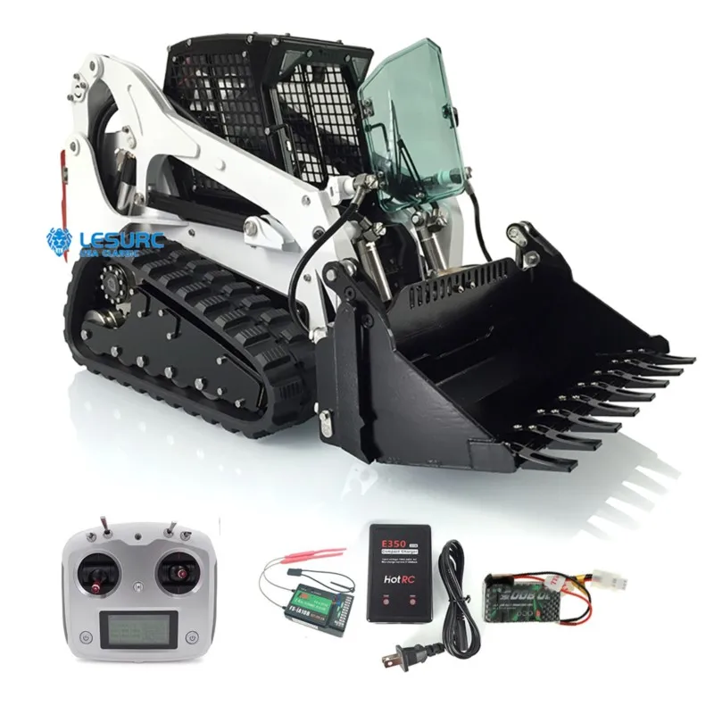 LESU 1/14 Crawler Skid-Steer Aoue LT5 Metal RC Hydraulic Loader RTR Model Lights Outdoor Toys THZH1208
