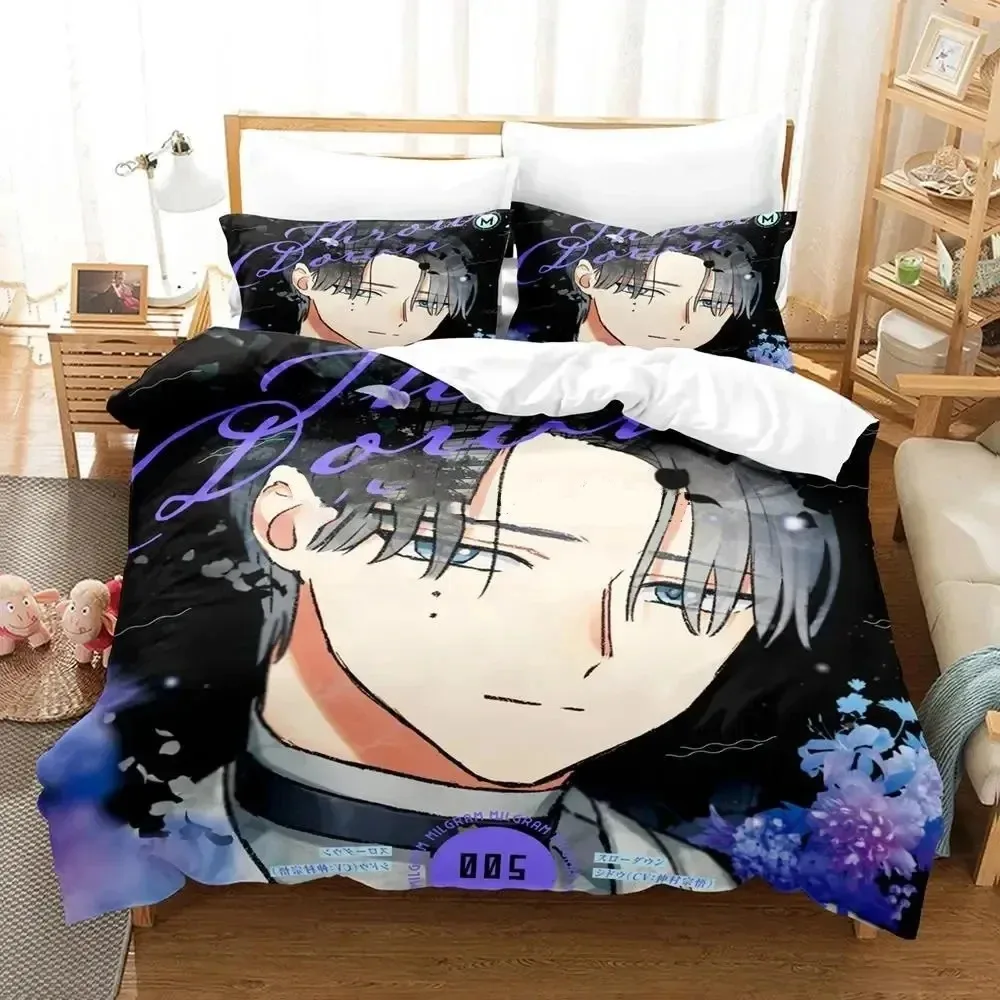 

MILGRAM Single Double Queen King Size Bedding Set Boys Bedroom Duvet Cover Set 3D Printed Anime Bed Sheet Set