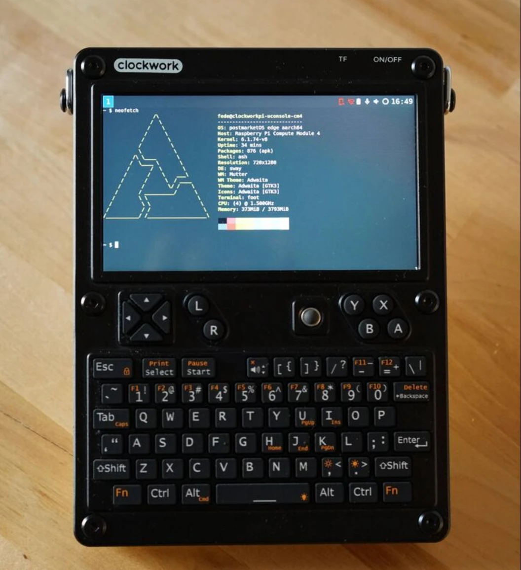 Clockwork UConsole Kit Handheld Linux Cyberdeck Computer