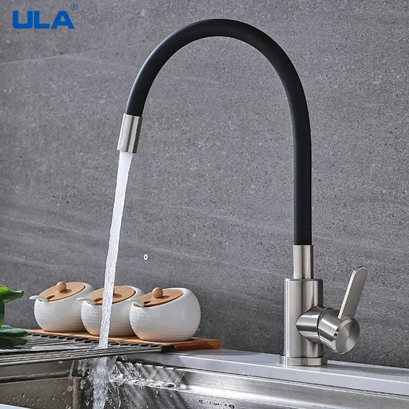 

Кухонный смеситель ULA из нержавеющей стали с гибким шлангом для раковины, кран для горячей и холодной воды, смеситель-кран для мойки, Torneira