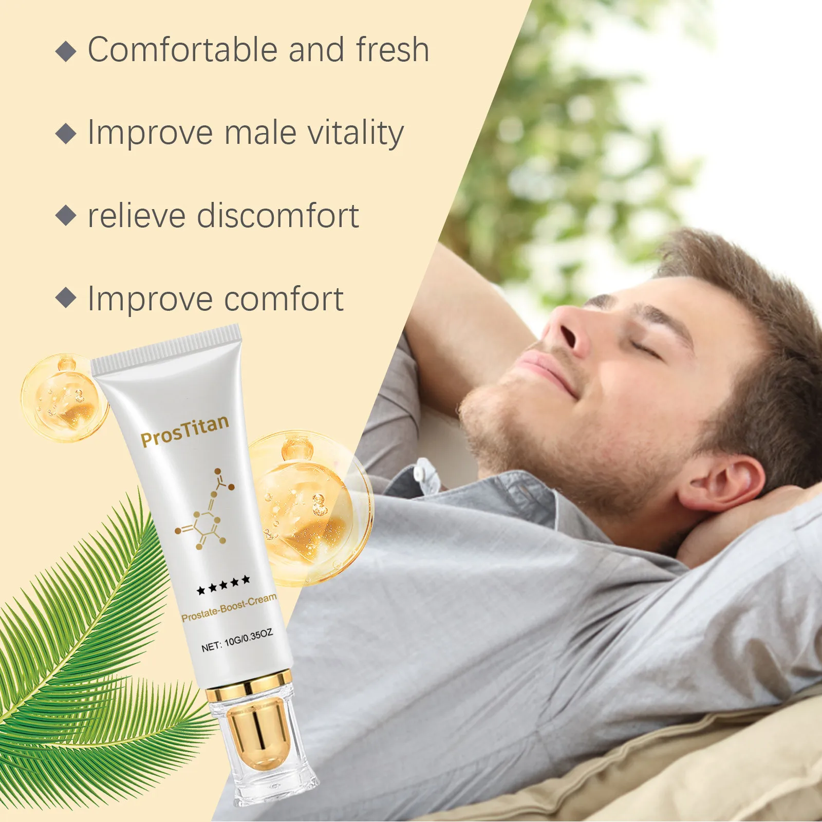 10G Prostate Repair Cream Regenerating Cream Boosts Libido Moisturizing And Nourishing Private Areas Enhances Sexual Desire