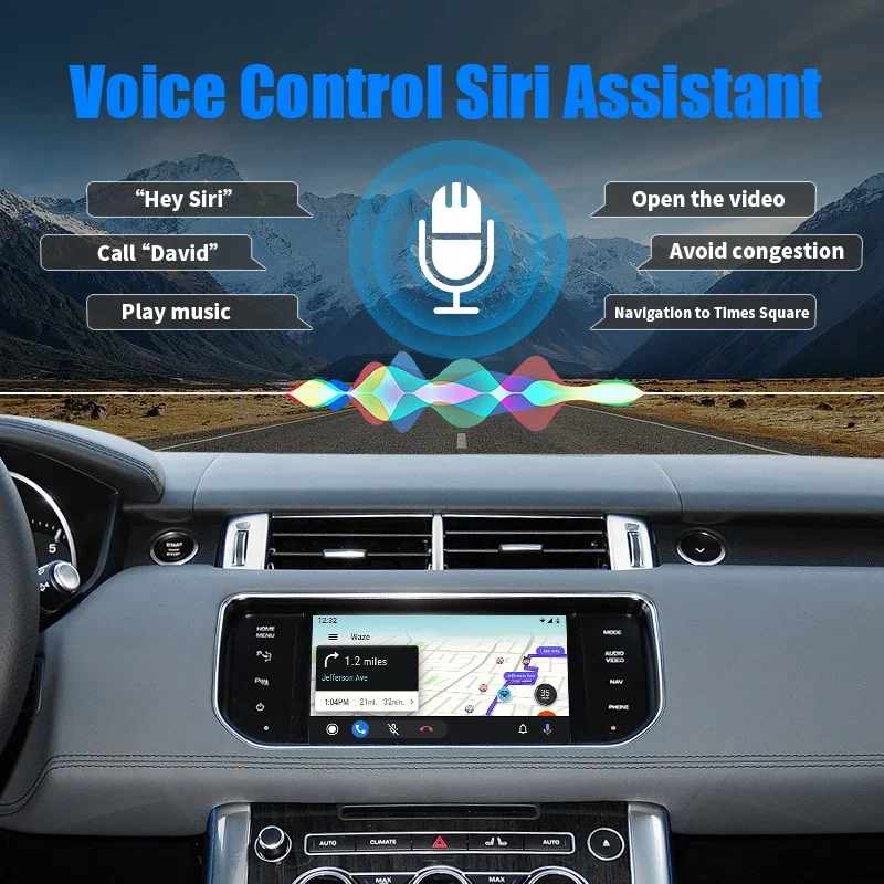 Wireless Carplay For Land Rover/Jaguar/Range Rover/Evoque/Discovery 2012-2021 Android Auto Ai Box Multimedia USB Navigation DSP - view 3