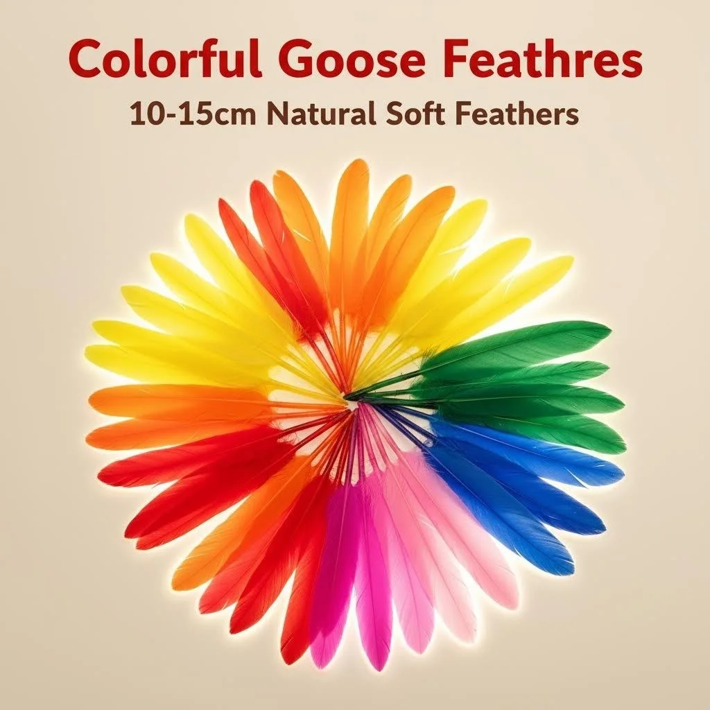 

Natural Goose Feathers Wholesale 50/100/200/500pcs 10-15cm DIY Wedding Party Carnival Headwear Decoration Handwork Plumes Crafts