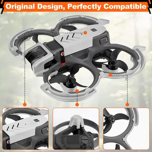 Imagen 2 del producto Para DJI Avata 2 Drone Juego de protección Cámara Gimbal Protector Anticolisión Parachoques Hélice Protector de tren de aterrizaje ⠀2 40.