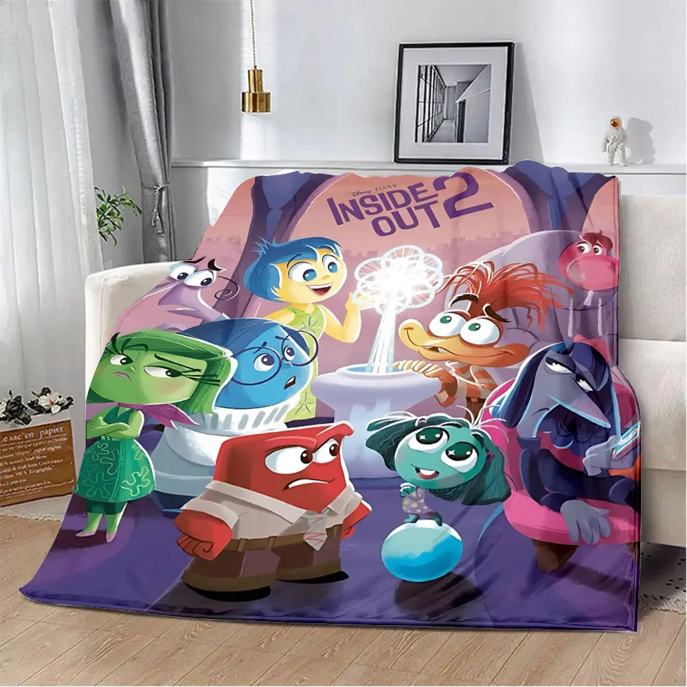 Cartoon Disney Inside Out Koc z nadrukiem Koce piknikowe Ciepły koc Miękki i wygodny koc Domowy prezent urodzinowy do podróży