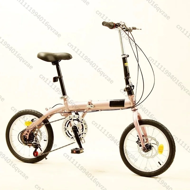 14-Inch Folding Bicycle Mini Ultra-light Portable Men's and Women's Small Wheel Variable Speed Bicycle