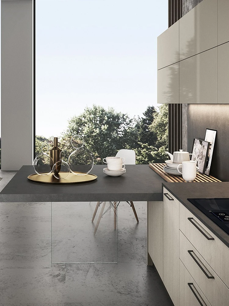 CBMMART Customized Kitchen Cabinets Classic Italy Style Wooden Cabinet