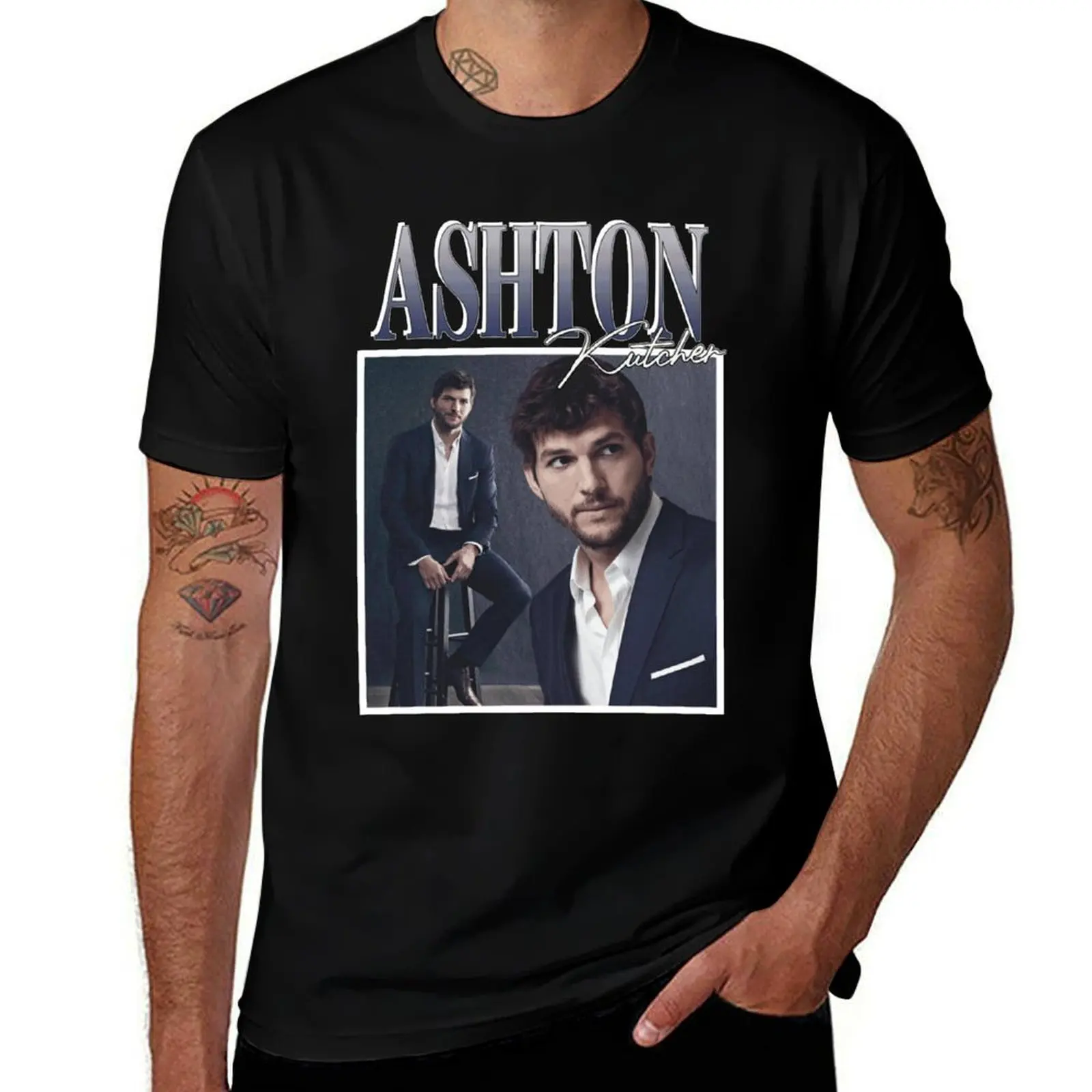 

Ashton Kutcher T-Shirt quick-drying for a boy custom t-shirts men t shirt