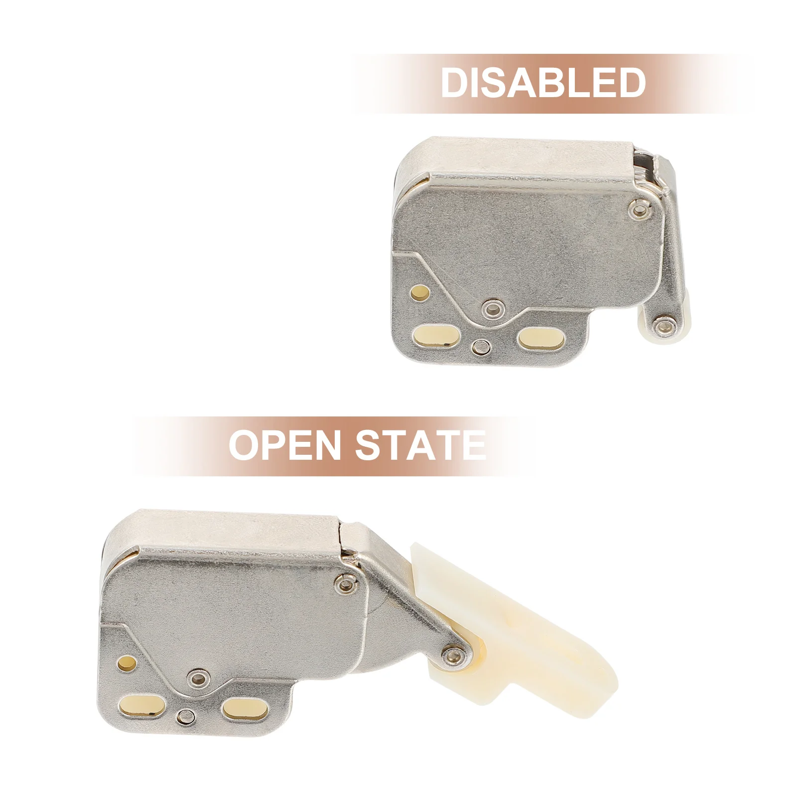 5 قطعة مشبك زنبركي ذاتي القفل، قفل يعمل باللمس، قفل أمان للباب المفاجئ التلقائي، استخدام خزانة أثاث متينة #5