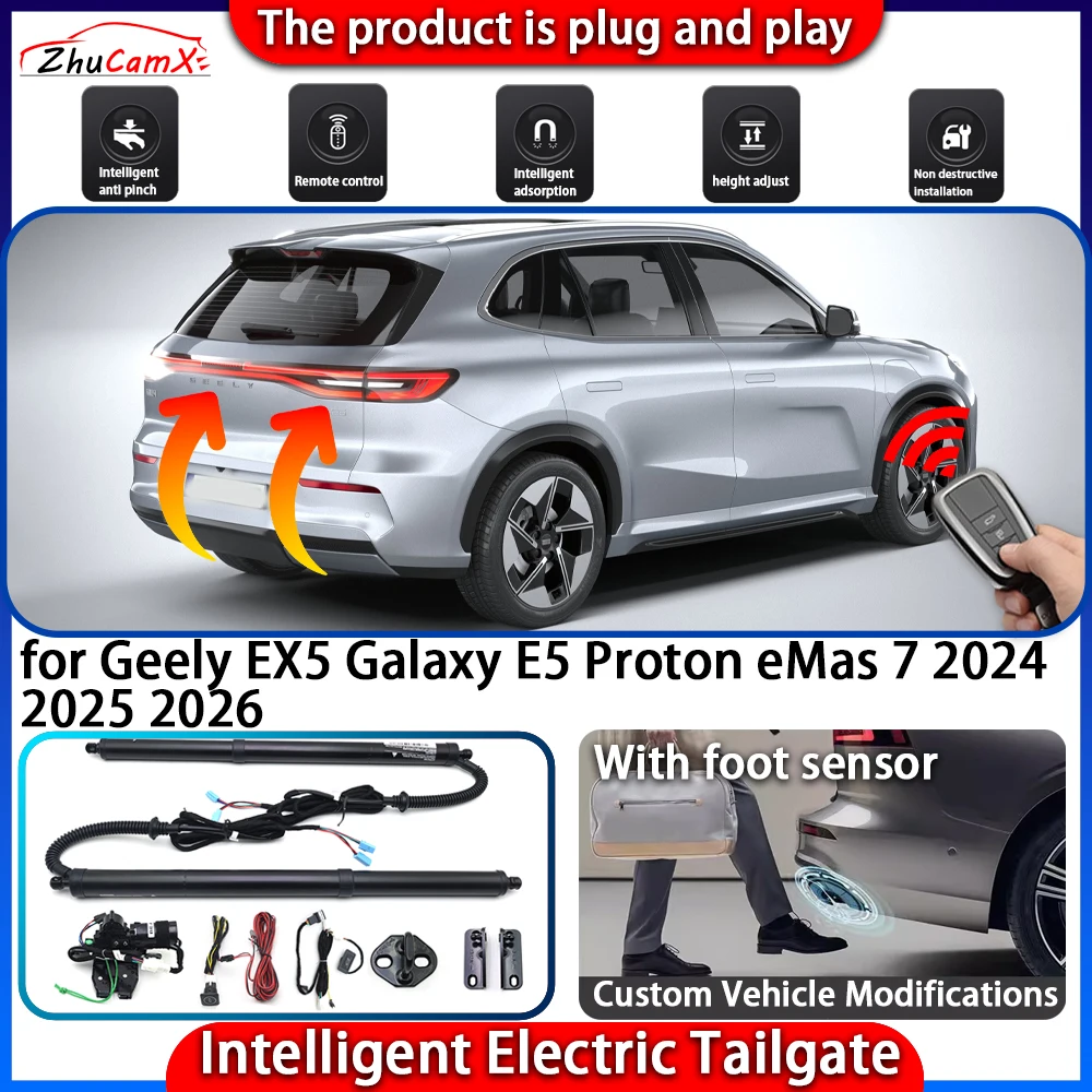 

Smart Powered Tailgate System for Geely EX5 Galaxy E5 Proton eMas 7 2024 2025 2026 Automatic Intelligent Trunk Lift Control Kit
