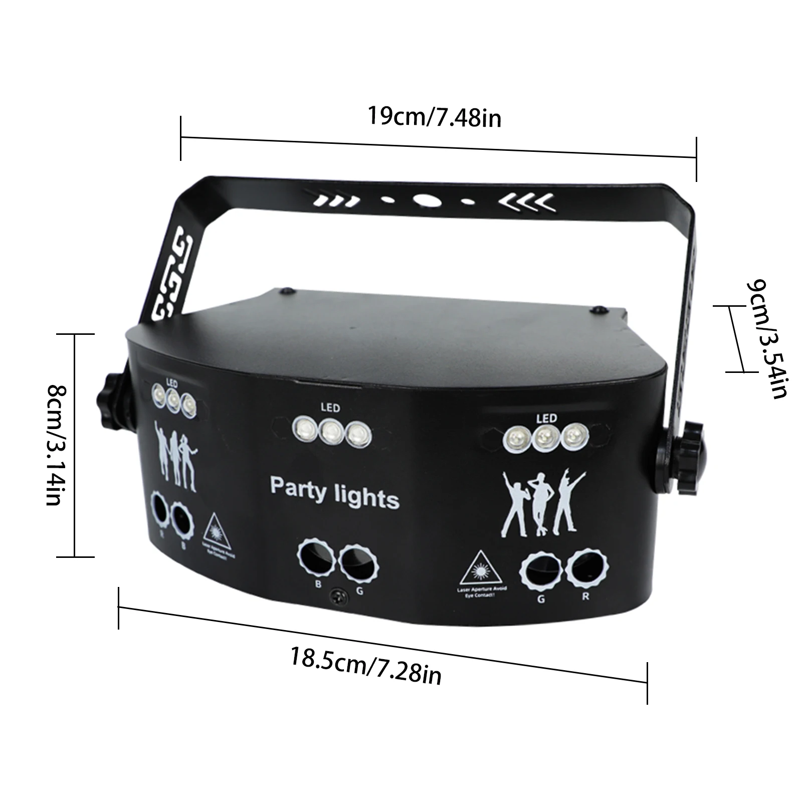 Professional DMX Stage Light 20W 15 Eyes LED Lighting Remote Control Strobe Light for DJ Bands Bars Pubs Clubs KTV Family Party