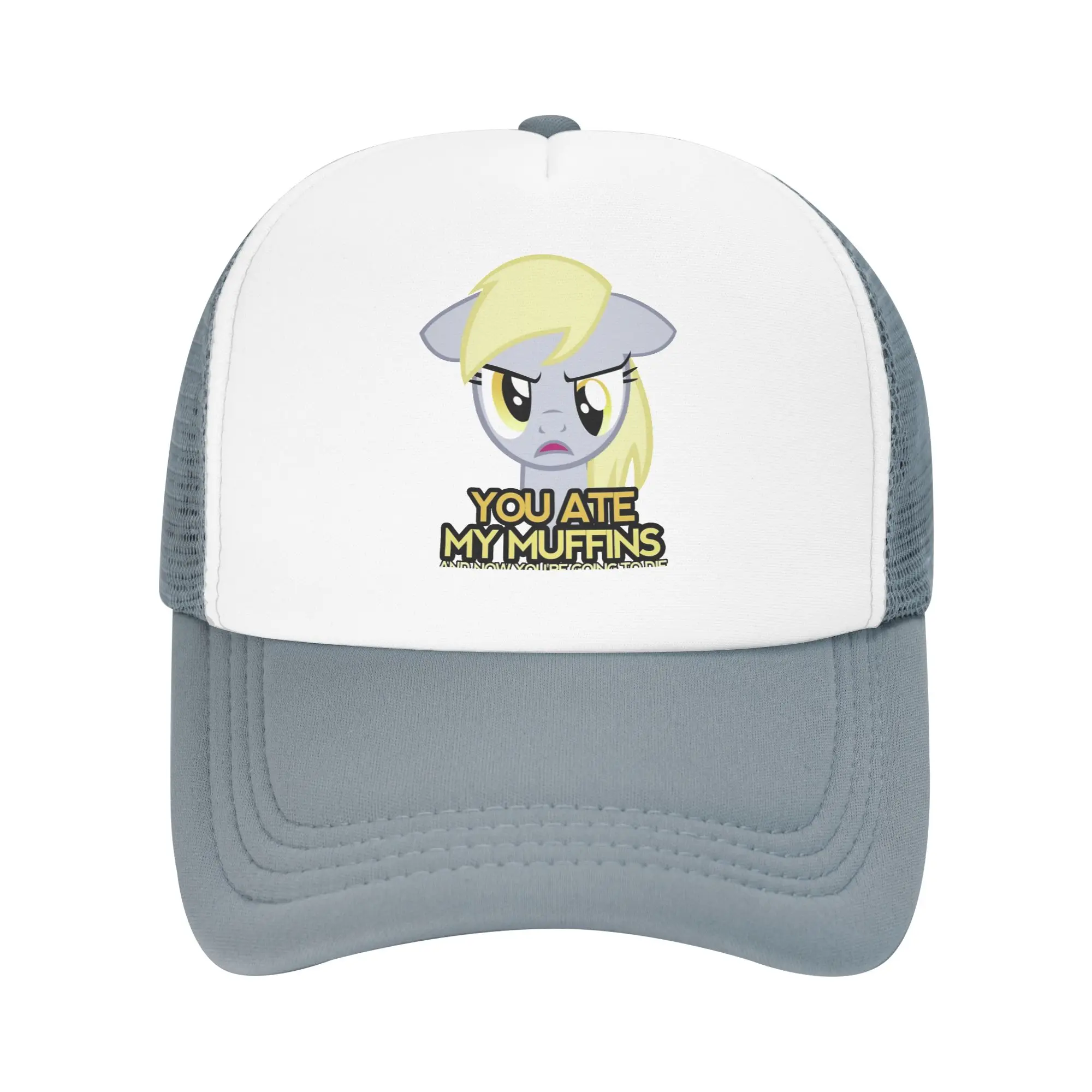 Muffins Derpy Trucker Hats Adult Ponies friendship is magic Hat Sun Hats Sports Cap Adjustable Snapback Caps Mesh Baseball Caps
