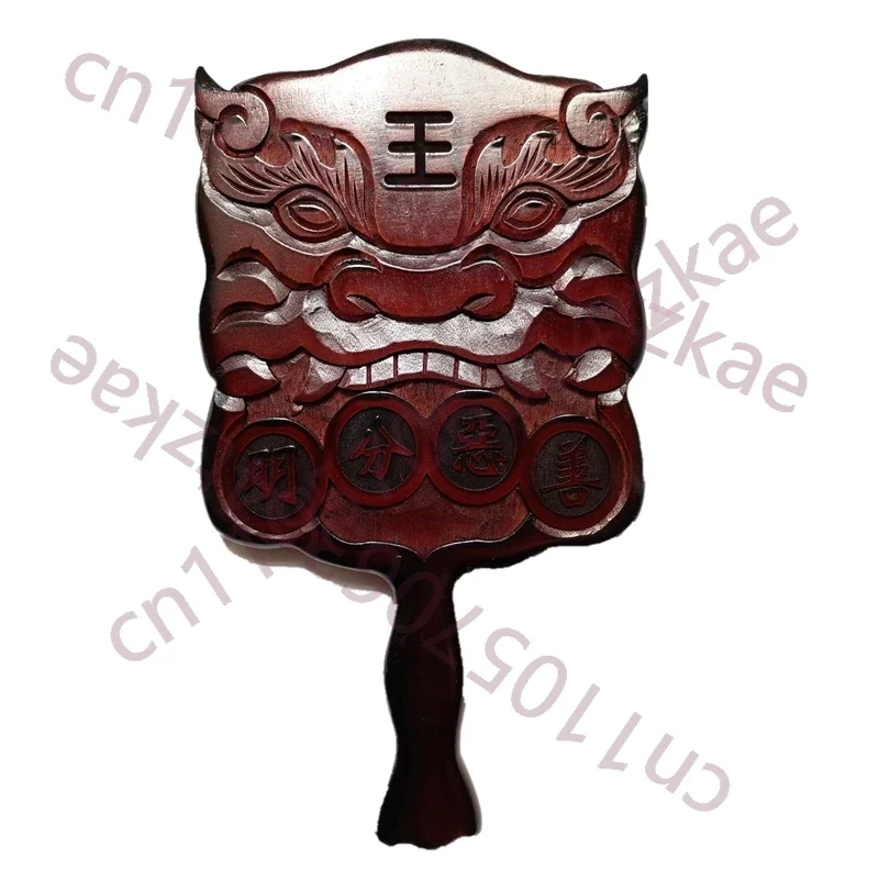 Taoist execution four piece set of ritual tools, Yin Yang inspection Taoist supplies, solid wood carving