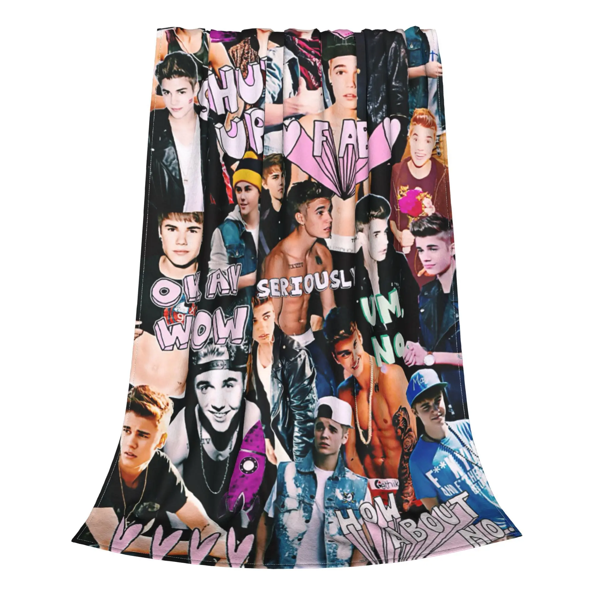 Justin Bieber Music Blankets JBiebs Singer Wool Awesome Warm Throw Blanket for Bed Sofa Summer image 3
