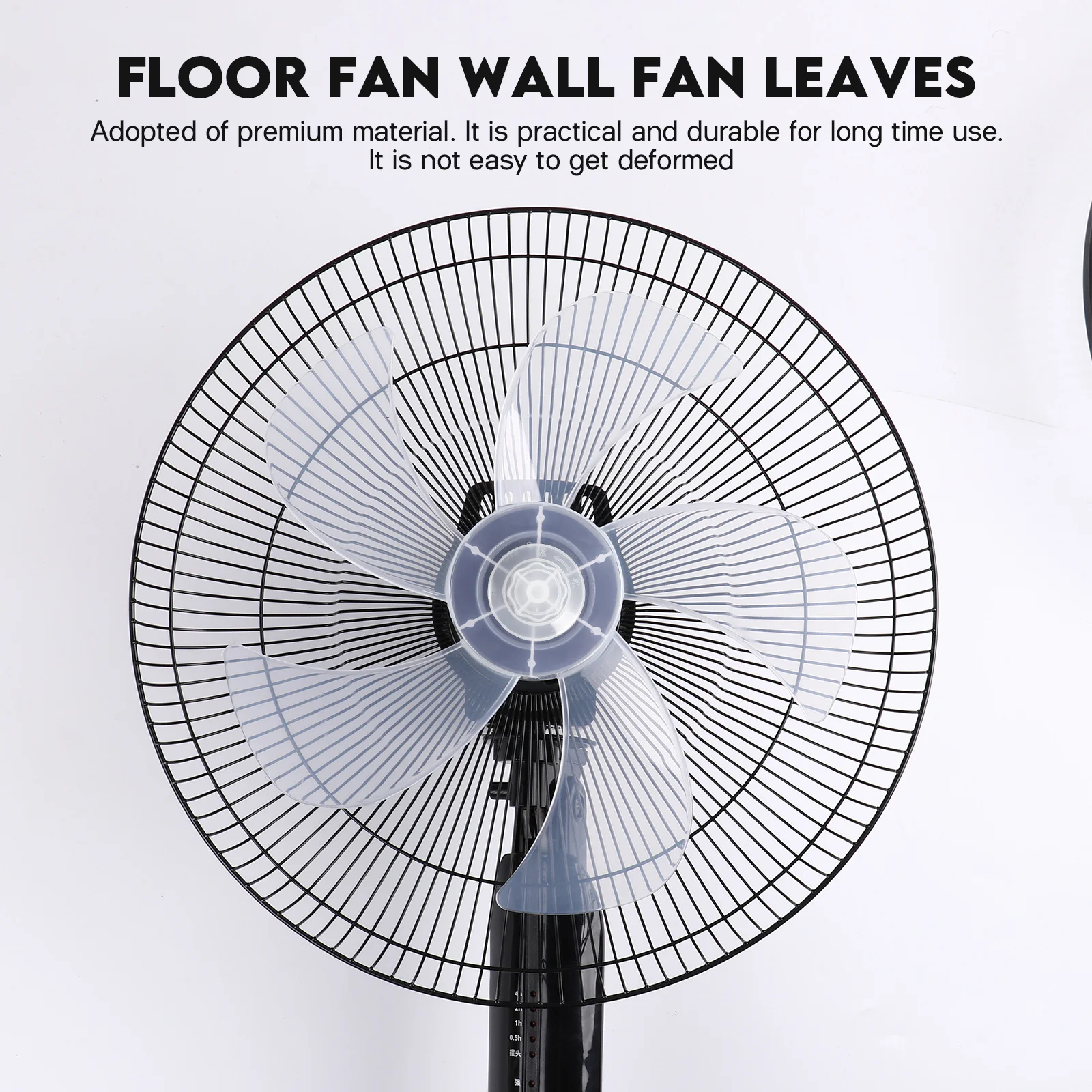 

Electric Blades 16 Inch Universal 5-Blade Replacement Plastic Fan Blades For Standing Pedestal Floor Table Fan Accessories