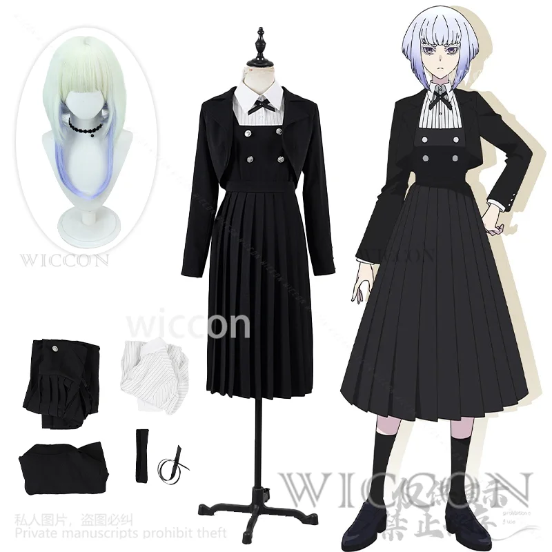 

Rock Is A Lady's Modesty Tamaki Shiraya Косплей Костюм Винтаж Элегантный Длинный Рукав Лолита JK Школьная Форма Парик Аниме Настроить