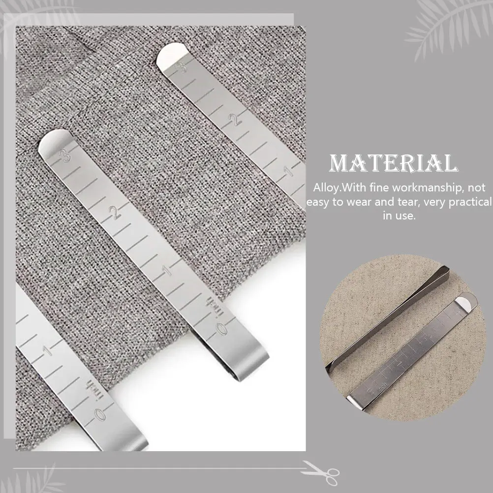 

10 pcs Sewing Hemming Sewing Clips Large Rulers Quilting Fabric Clamps Supplies Measuring Tools Practical Portable