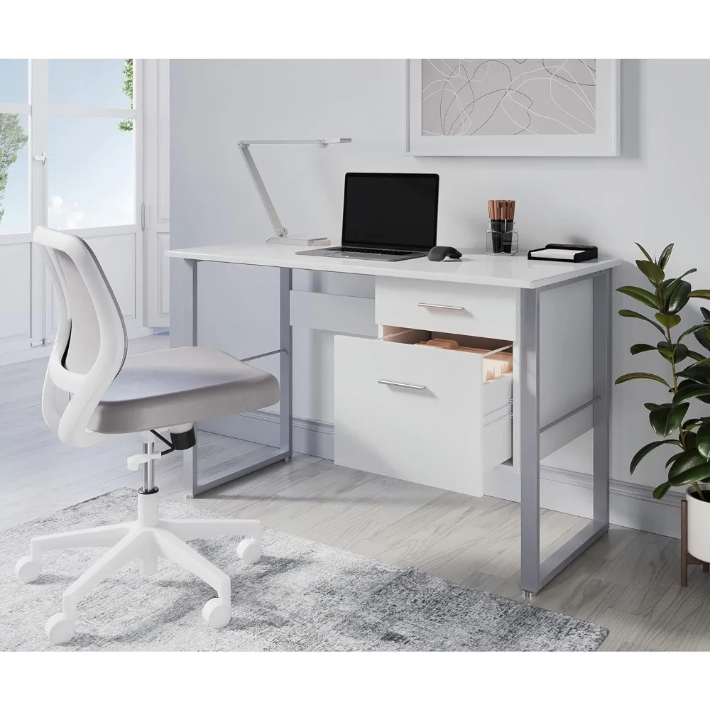 

Realspace® Halton 48"W Computer Desk, White