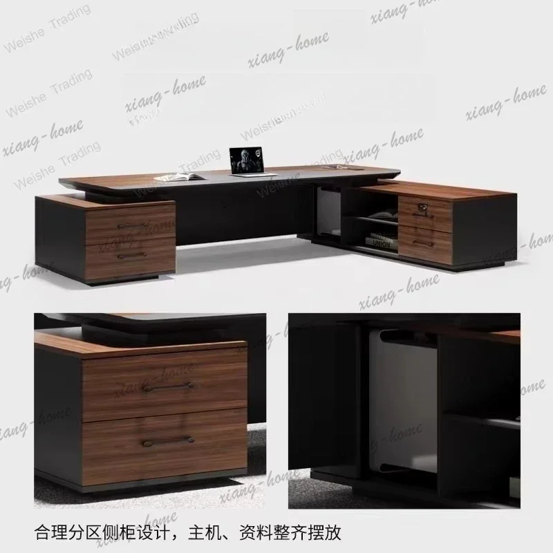 Factory Direct Chairperson's Office Baking Paint President's Table Boss Table Large Desk Desk