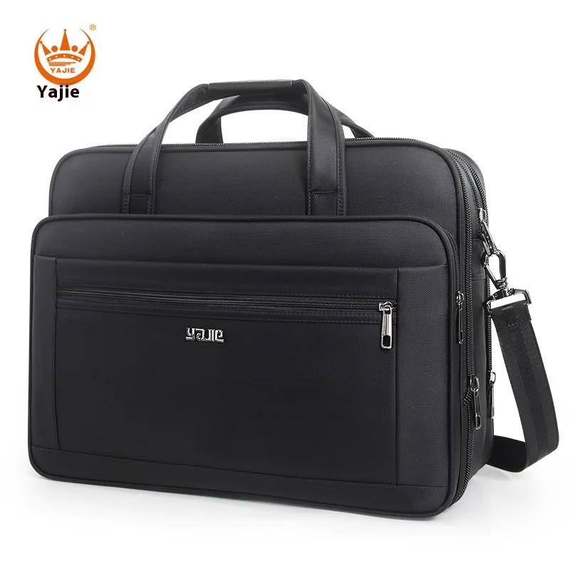 Large Briefcases For Men Canvas Tote Bag 15.6 Inch 17 Inch 19 Inch Laptop Case Work Bags Office Messenger Bag