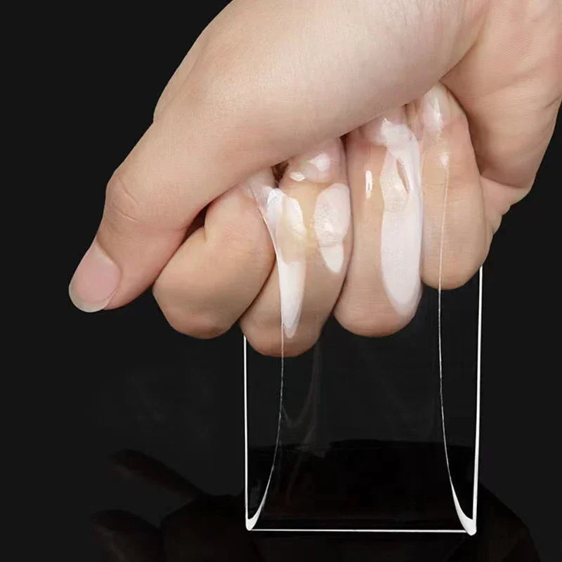 شريط لاصق مزدوج الجوانب، شريط لاصق قوي وشفاف نانو مزدوج الجوانب، مقاوم للماء وقابل لإعادة الاستخدام، ملصقات حائط قوية للغاية