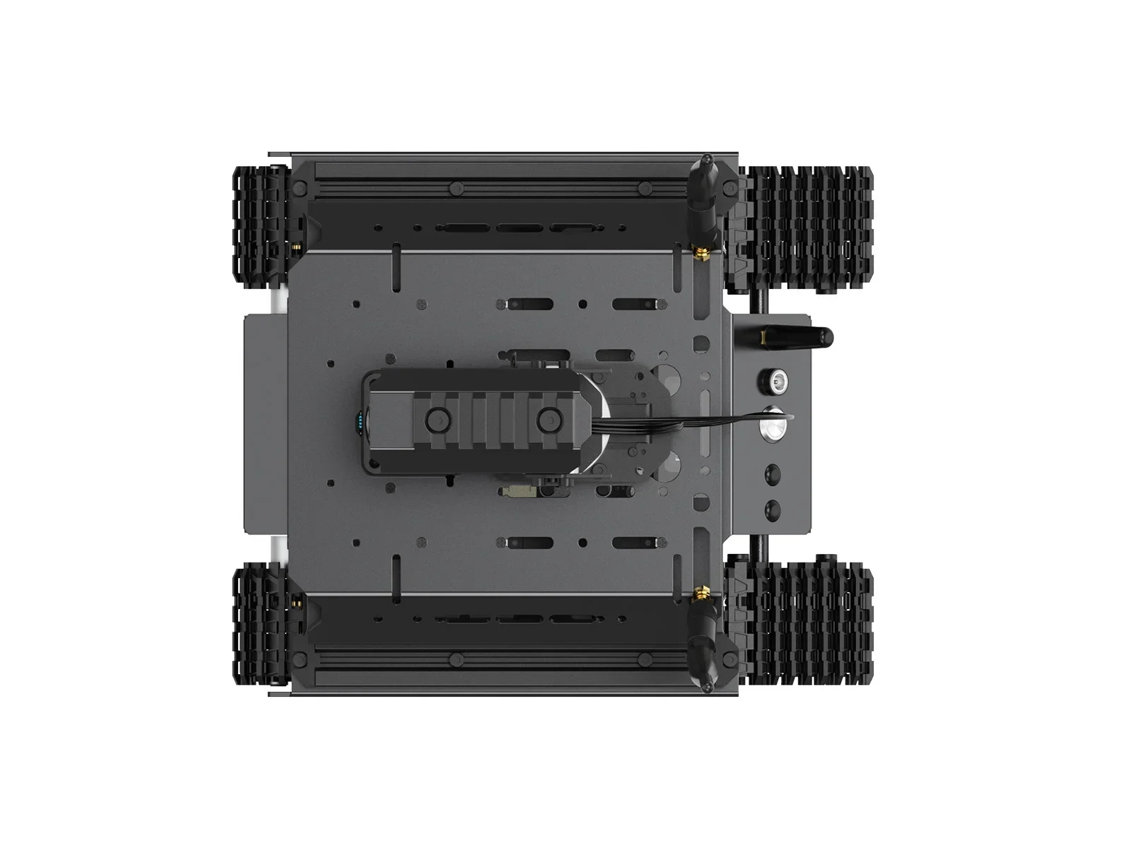 Waveshare UGV Beast ROS 2 AI Robot Open-source Off-Road Tracked Robot for Jetson Orin Board, Dual Controllers, 360° Flexible