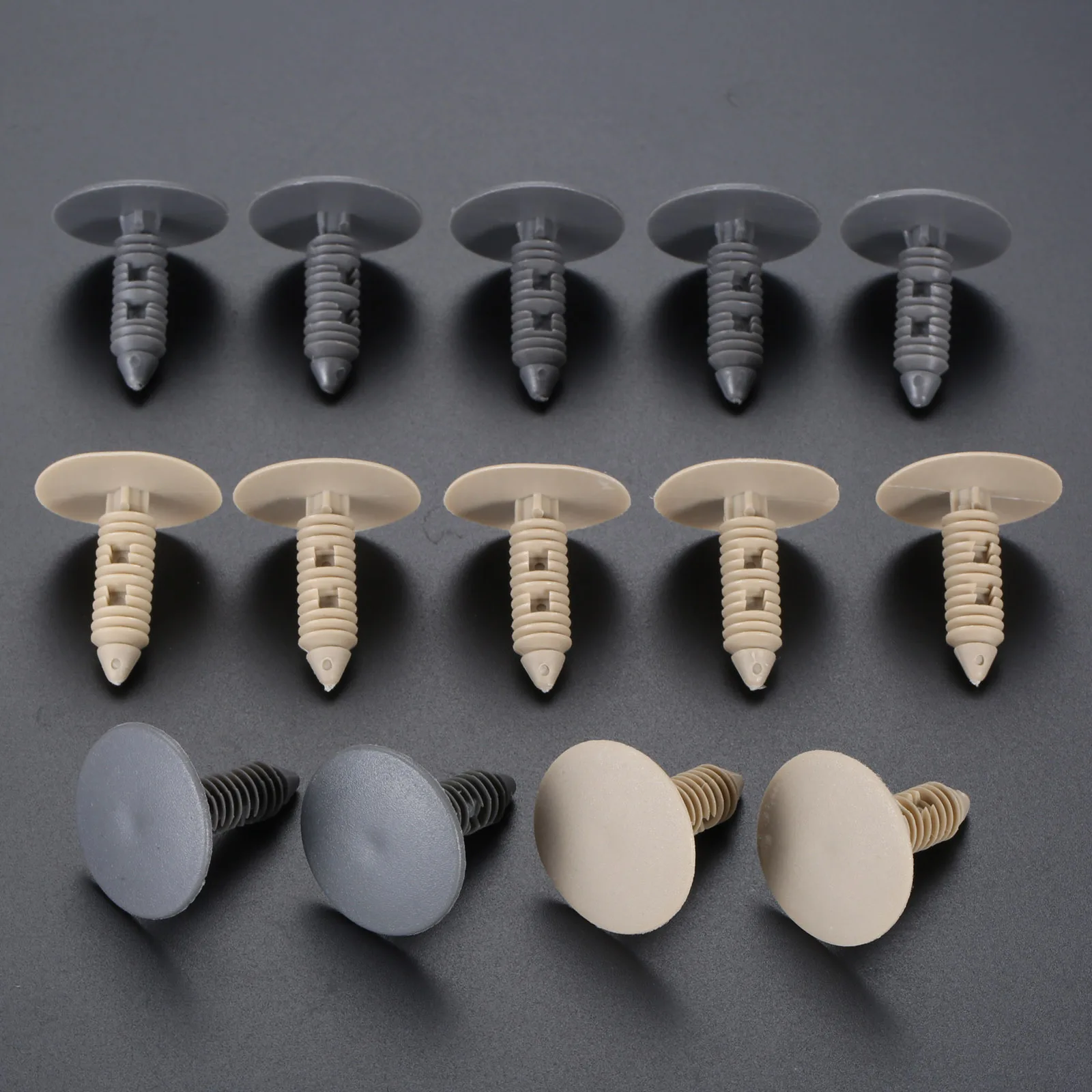 20Pcs Meter/Gray Car Fastener Plastic Rivet Fixator For Fixing Clips Of Buick Ford Car Roof Lining Decorative Panel Car Parts