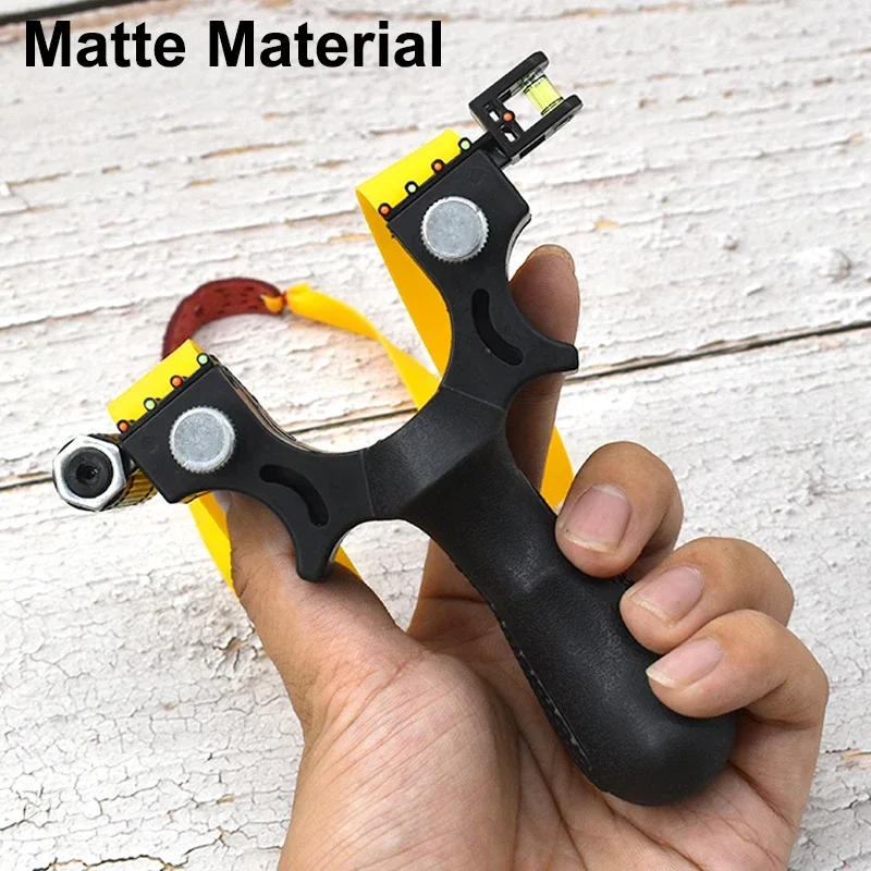 

Shooting Competition Professional Slingshots Frosted Resin Material Portable Slingshot Catapult with Laser Sight and Rubber Band