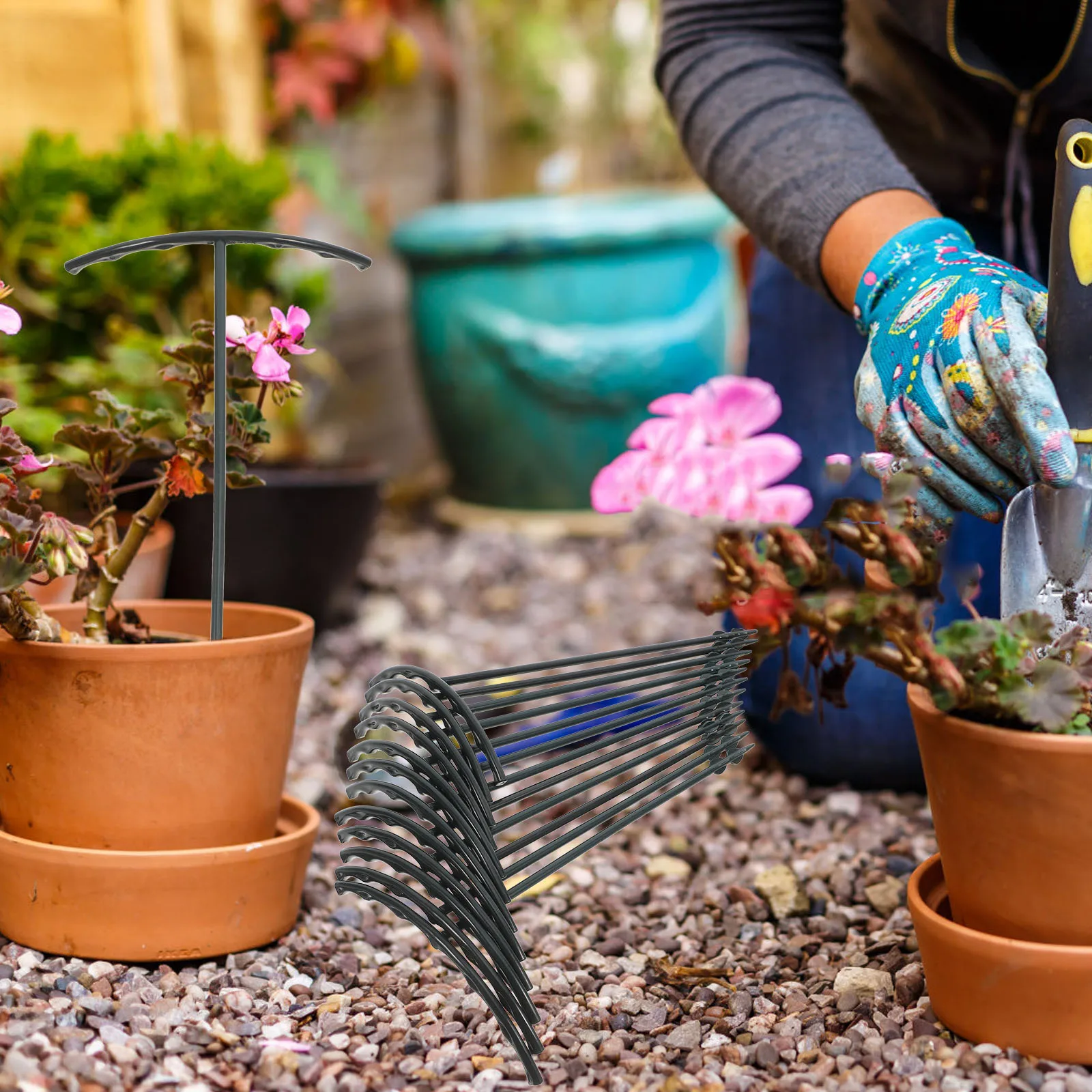 

1 комплект, 1 комплект, опорные колья для растений, зеленые садовые цветы, овощи, комнатные растения в горшках, маленькая решетка, пластиковые зажимы, стабильные, легкие